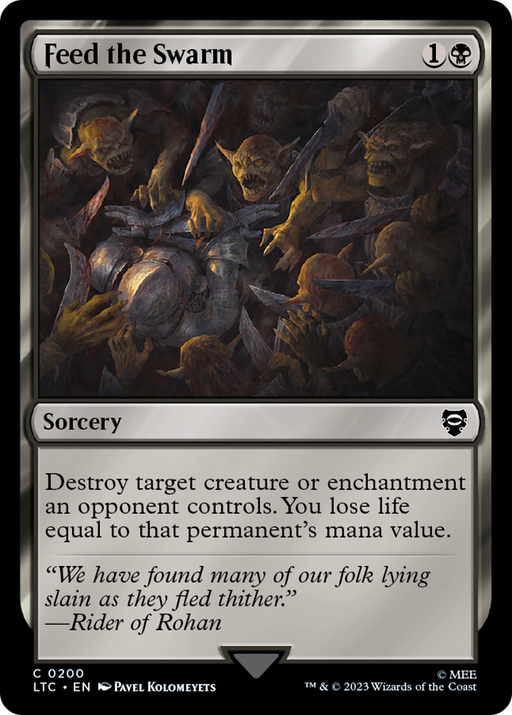 Feed the Swarm (LTC-200) [Tales of Middle-earth Commander] MTG Single Wizards of the Coast