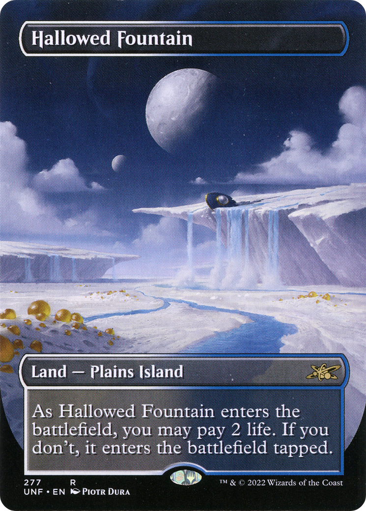 Hallowed Fountain (UNF-277) [Unfinity] (Borderless) MTG Single Wizards of the Coast