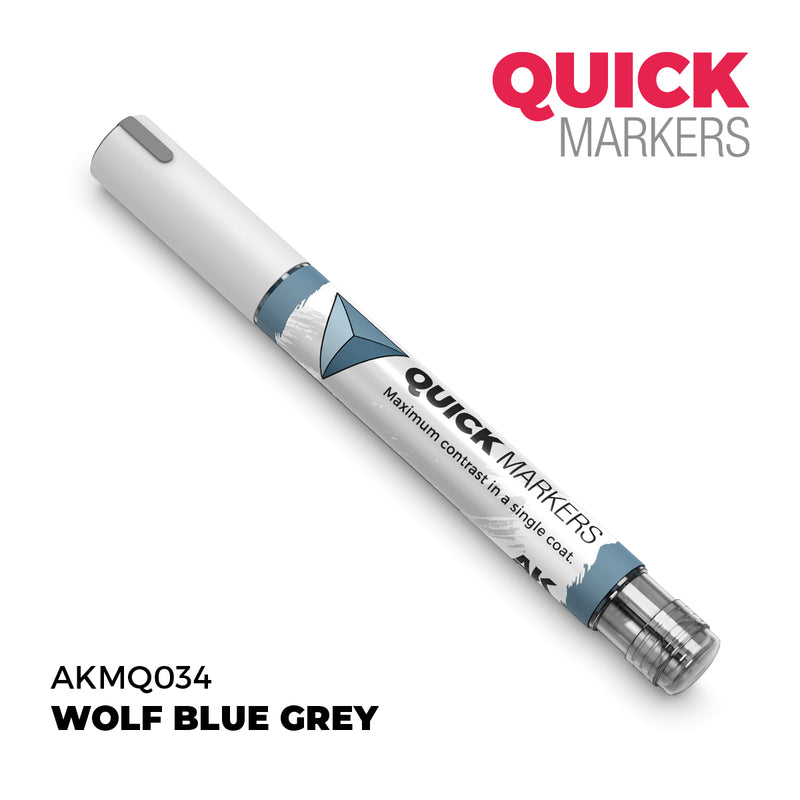 AK Interactive: Quick Markers - Wolf Blue Grey