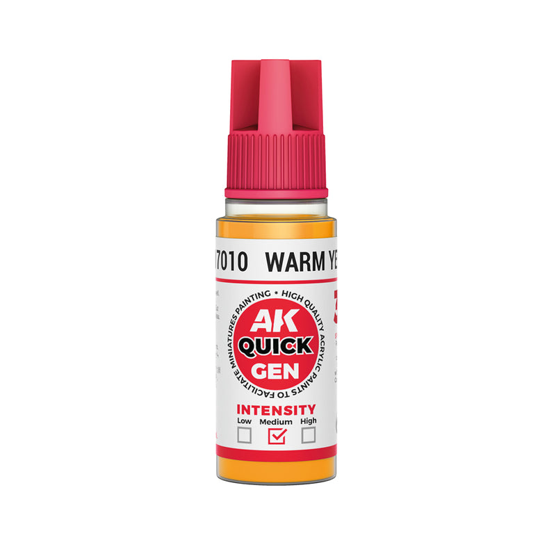 AK Interactive: Quick Gen - Warm Yellow 18ml Model Paints AK INTERACTIVE