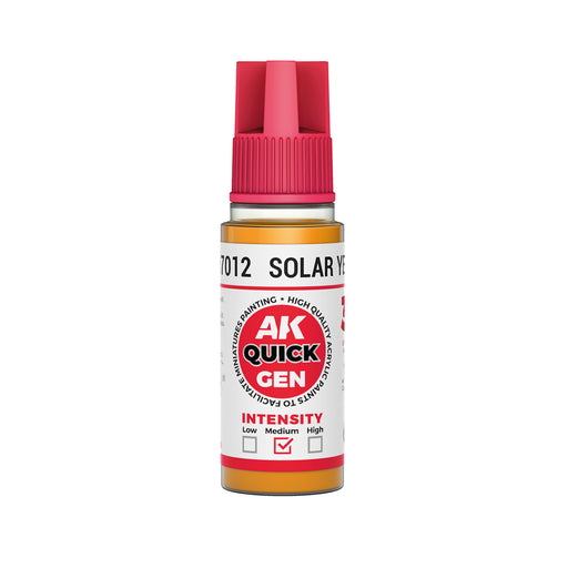 AK Interactive: Quick Gen - Solar Yellow 18ml Model Paints AK INTERACTIVE