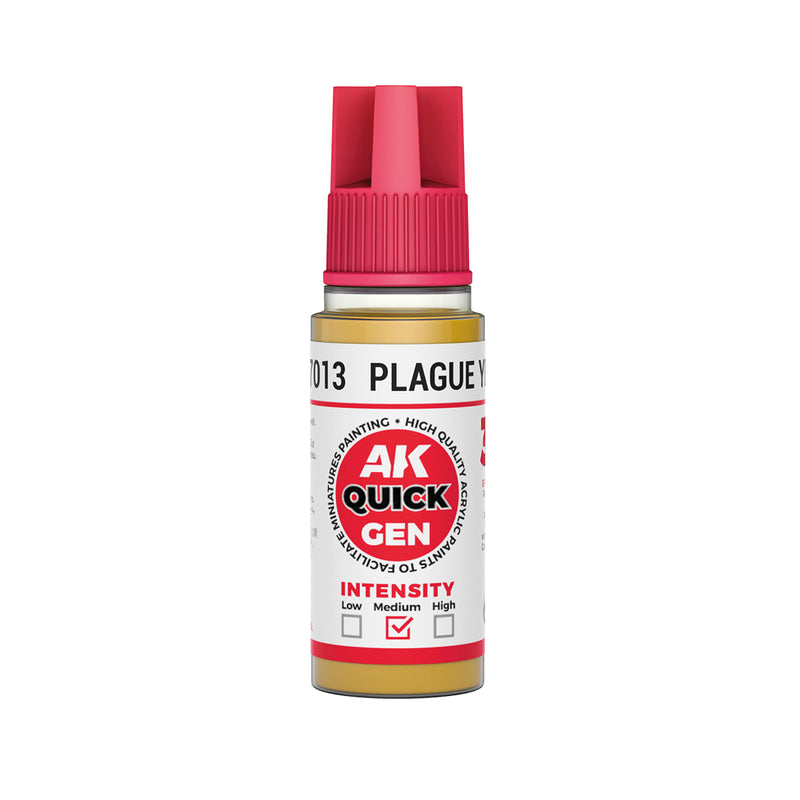 AK Interactive: Quick Gen - Plague Yellow 18ml Model Paints AK INTERACTIVE