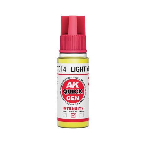 AK Interactive: Quick Gen - Light Yellow 18ml Model Paints AK INTERACTIVE