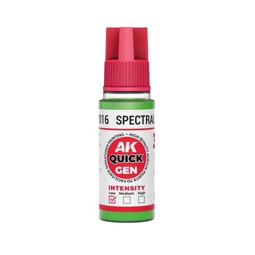 AK Interactive: Quick Gen - Spectral Green 18 ml Model Paints AK INTERACTIVE