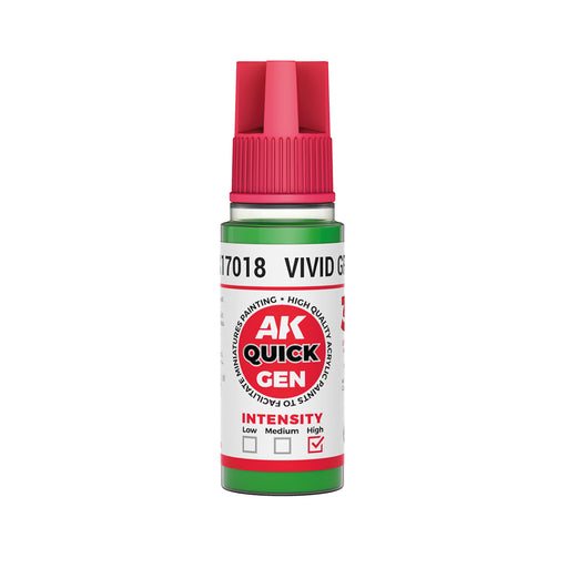 AK Interactive: Quick Gen - Vivid Green 18 ml Model Paints AK INTERACTIVE