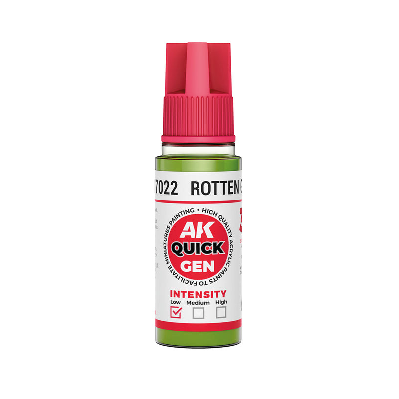 AK Interactive: Quick Gen - Rotten Green 18ml Model Paints AK INTERACTIVE