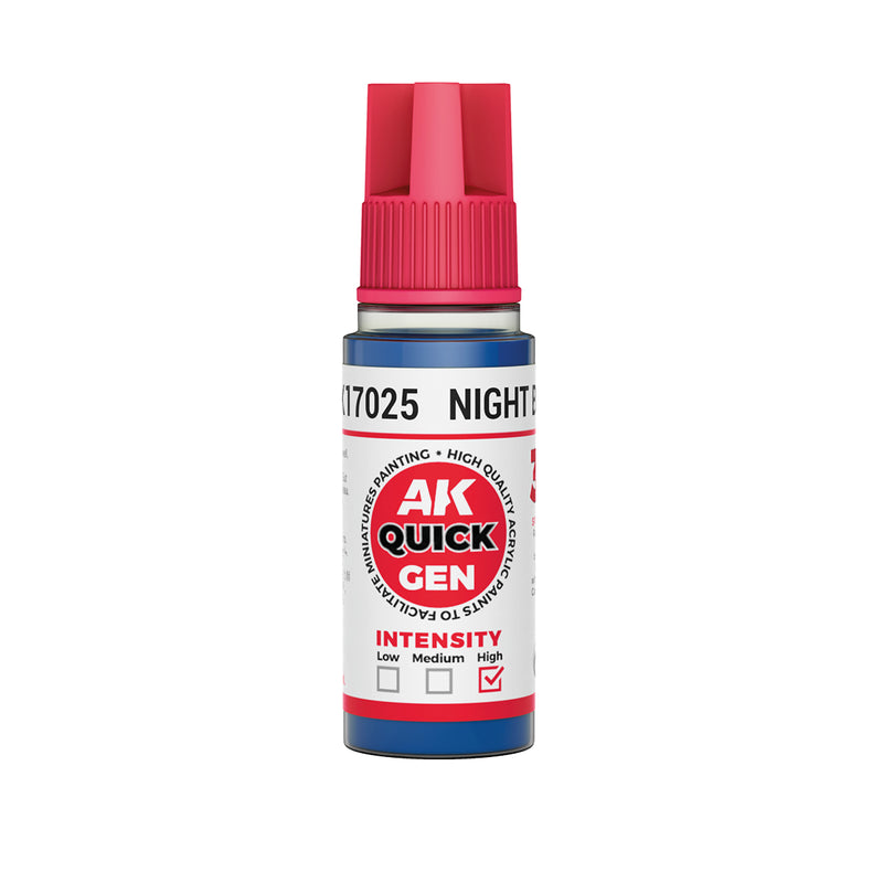 AK Interactive: Quick Gen - Night Blue 18ml Model Paints AK INTERACTIVE