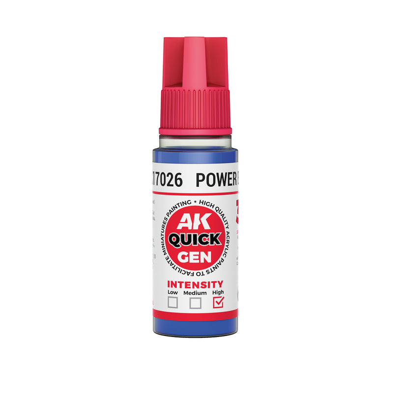 AK Interactive: Quick Gen - Power Blue 18ml Model Paints AK INTERACTIVE