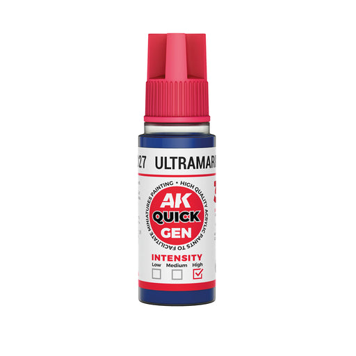 AK Interactive: Quick Gen - Ultramarine Blue 18ml Model Paints AK INTERACTIVE