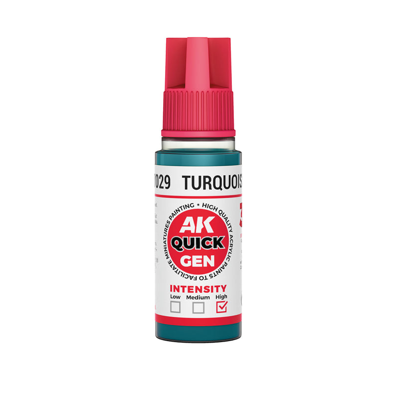 AK Interactive: Quick Gen - Turquoise Blue 18ml Model Paints AK INTERACTIVE