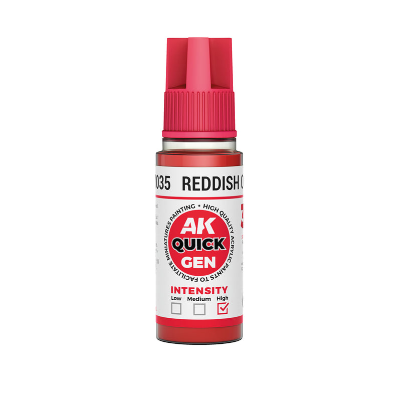 AK Interactive: Quick Gen - Reddish Orange 18ml Model Paints AK INTERACTIVE