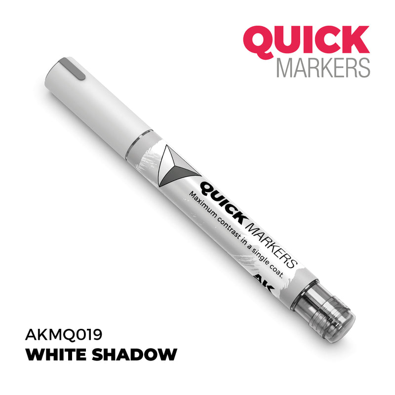 AK Interactive: Quick Markers - White Shadow