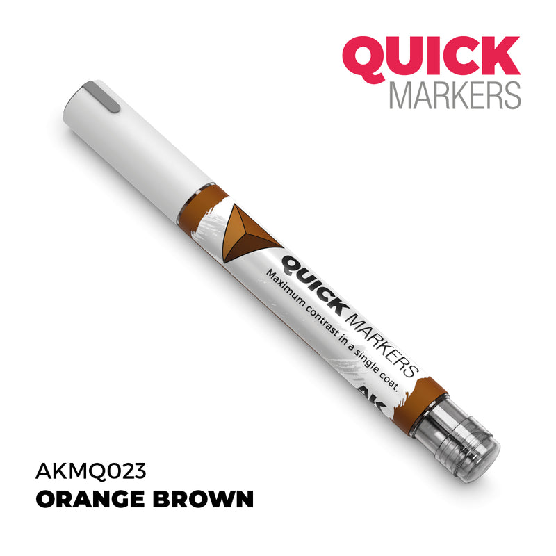 AK Interactive: Quick Markers - Orange Brown