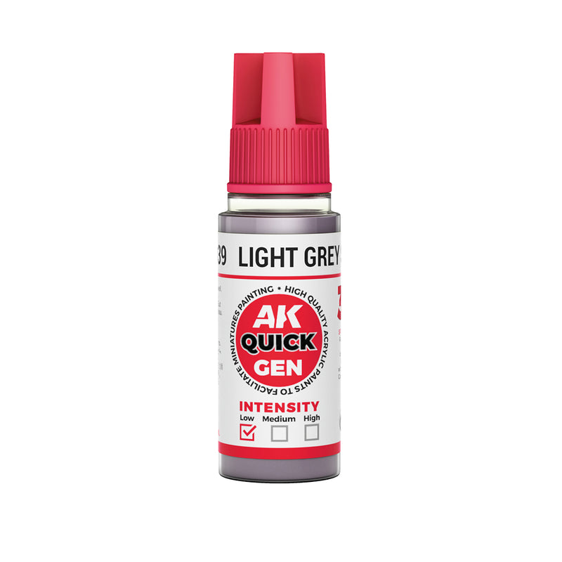 AK Interactive: Quick Gen - Light Grey Shadow 18ml Model Paints AK INTERACTIVE