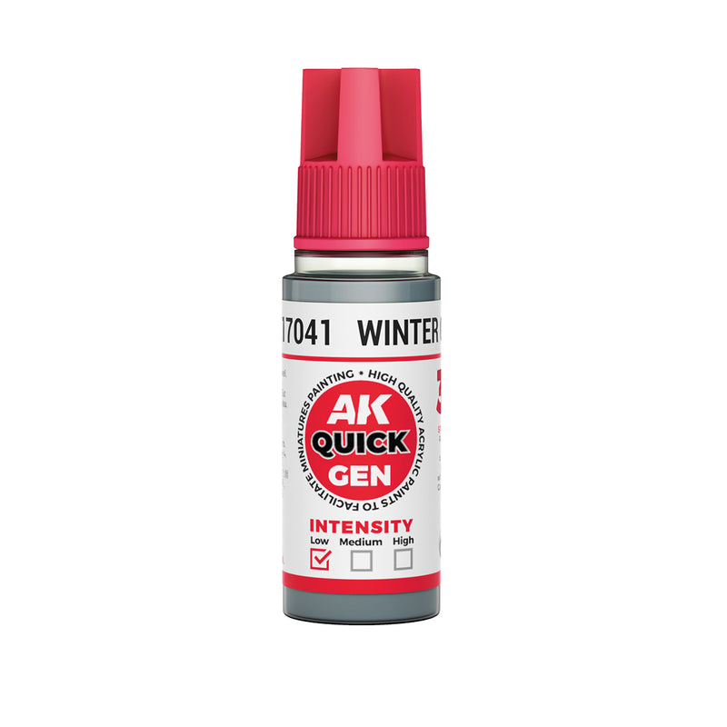 AK Interactive: Quick Gen - Winter Grey 18ml Model Paints AK INTERACTIVE