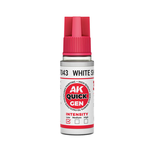 AK Interactive: Quick Gen - White Shadow 18ml Model Paints AK INTERACTIVE