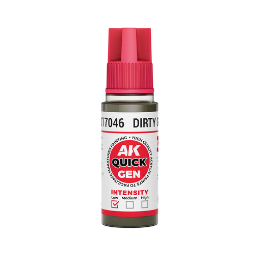 AK Interactive: Quick Gen - Dirty Grey 18ml Model Paints AK INTERACTIVE