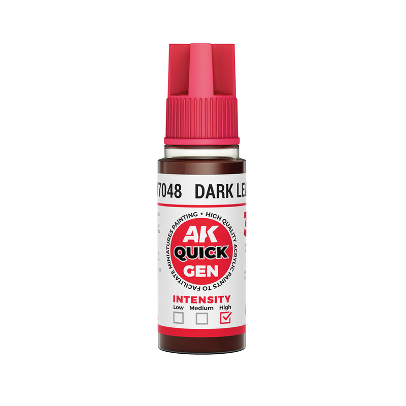 AK Interactive: Quick Gen - Dark Leather 18ml Model Paints AK INTERACTIVE