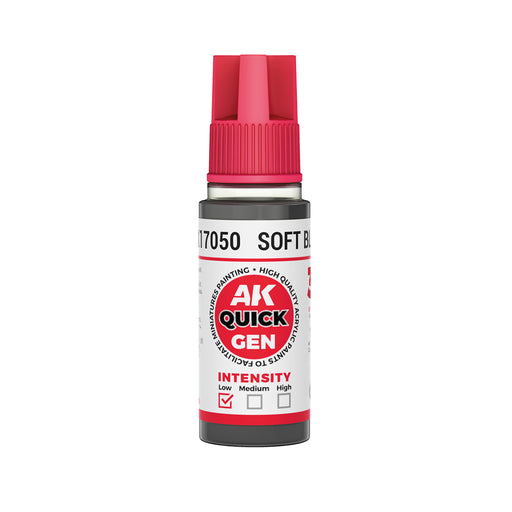 AK Interactive: Quick Gen - Soft Black 18ml Model Paints AK INTERACTIVE
