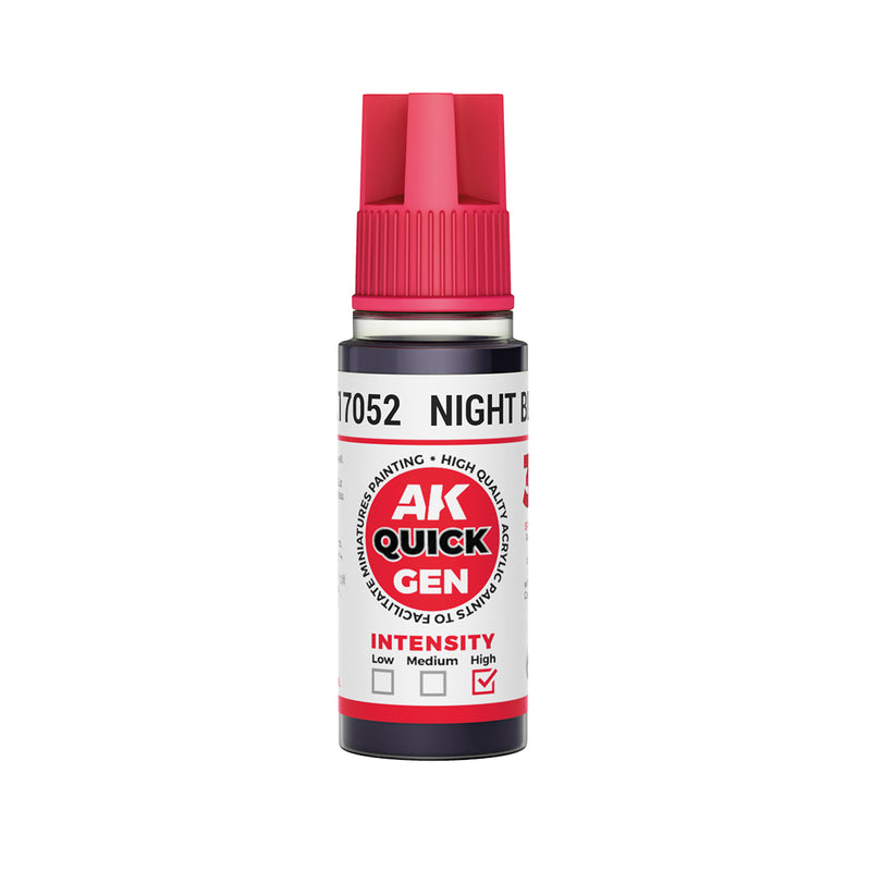 AK Interactive: Quick Gen - Night Black 18ml Model Paints AK INTERACTIVE