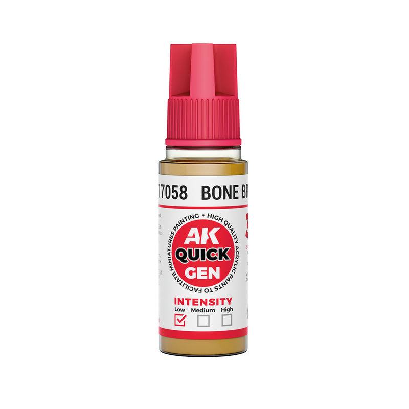 AK Interactive: Quick Gen - Bone Brown 18ml Model Paints AK INTERACTIVE