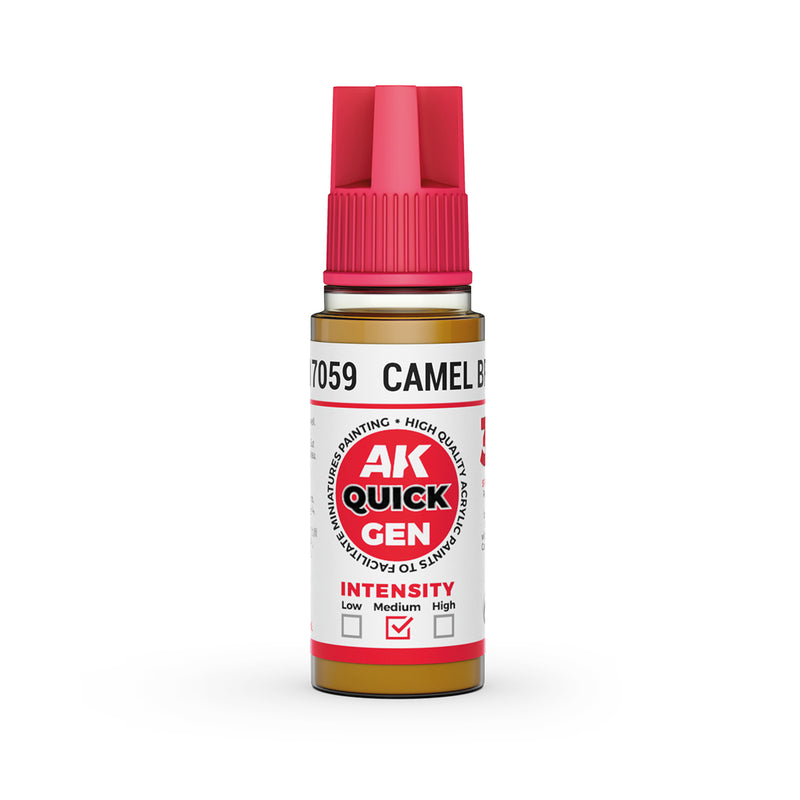 AK Interactive: Quick Gen - Camel Brown 18ml Model Paints AK INTERACTIVE