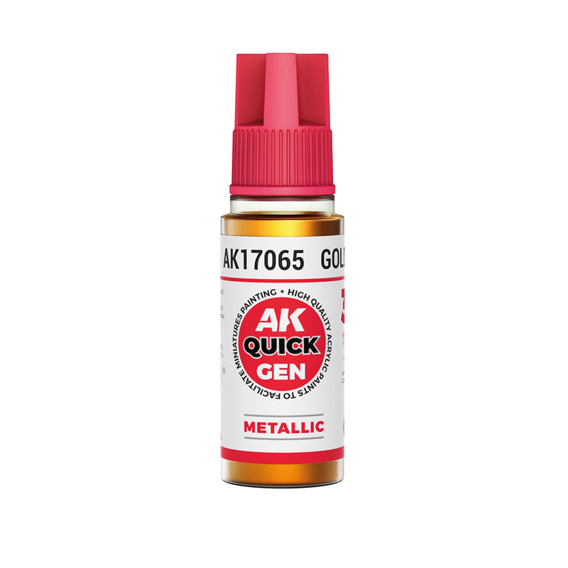 AK Interactive: Quick Gen - Gold 18ml Model Paints AK INTERACTIVE