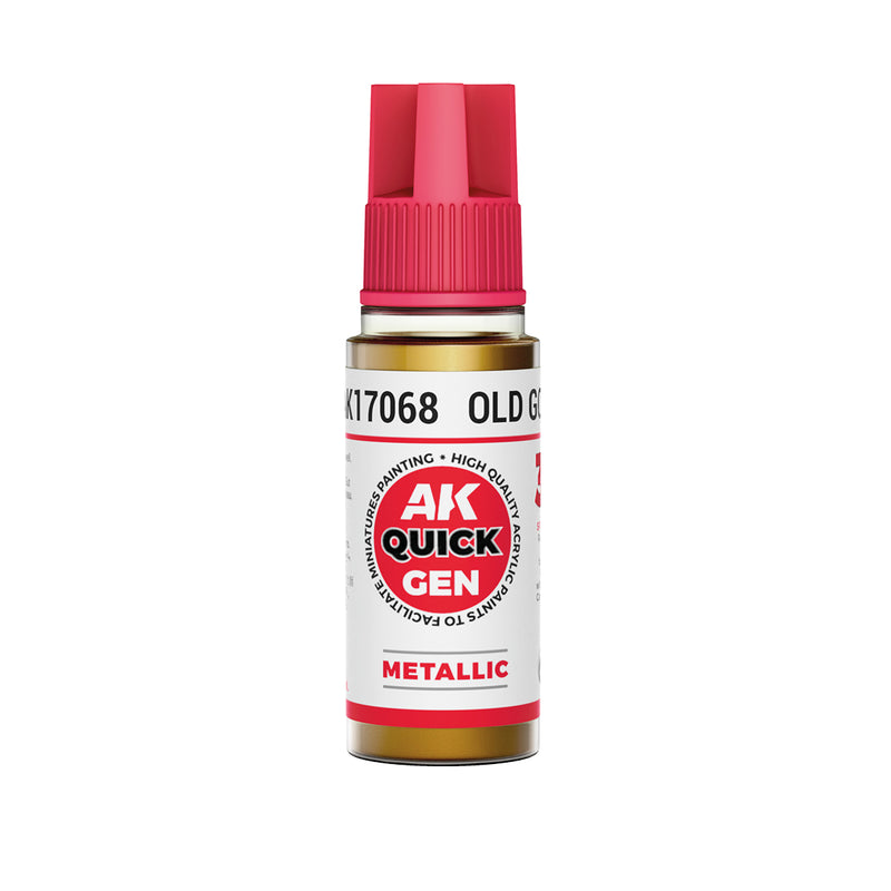 AK Interactive: Quick Gen - Old Gold 18ml Model Paints AK INTERACTIVE