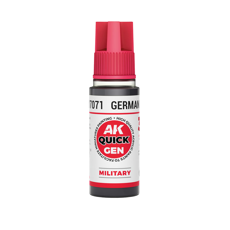 AK Interactive: Quick Gen - German Grey 18ml Model Paints AK INTERACTIVE