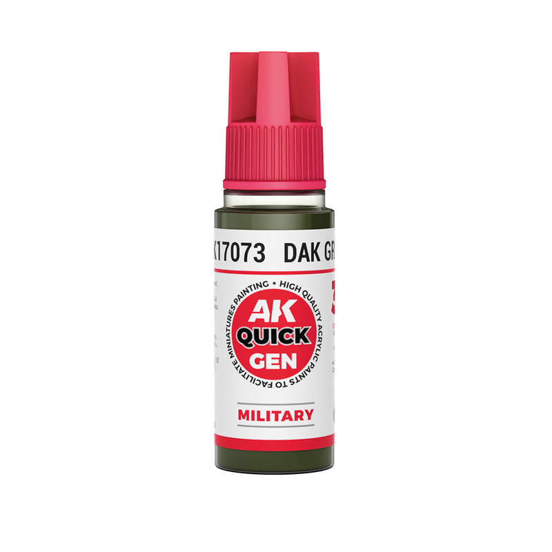 AK Interactive: Quick Gen - Dak Green 18ml Model Paints AK INTERACTIVE