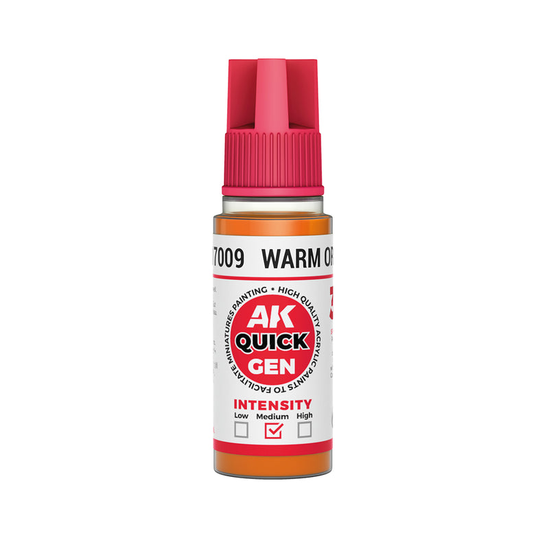 AK Interactive: Quick Gen - Warm Orange 18ml Model Paints AK INTERACTIVE