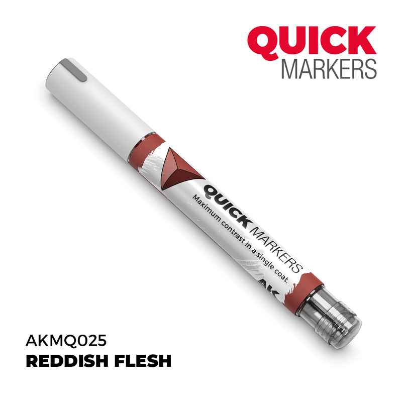 AK Interactive: Quick Markers - Reddish Flesh