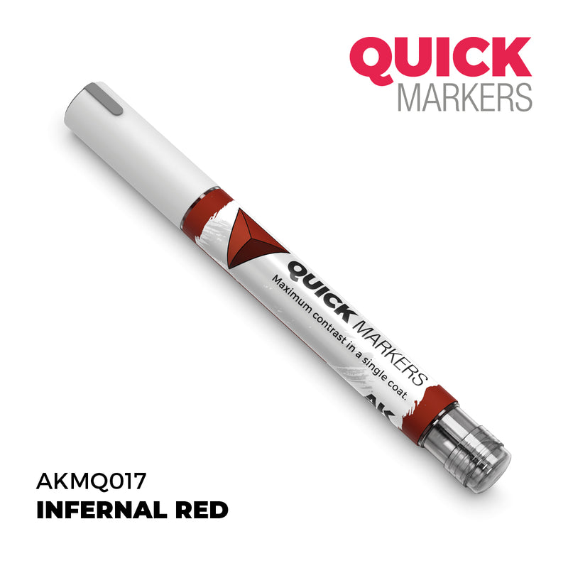 AK Interactive: Quick Markers - Infernal Red