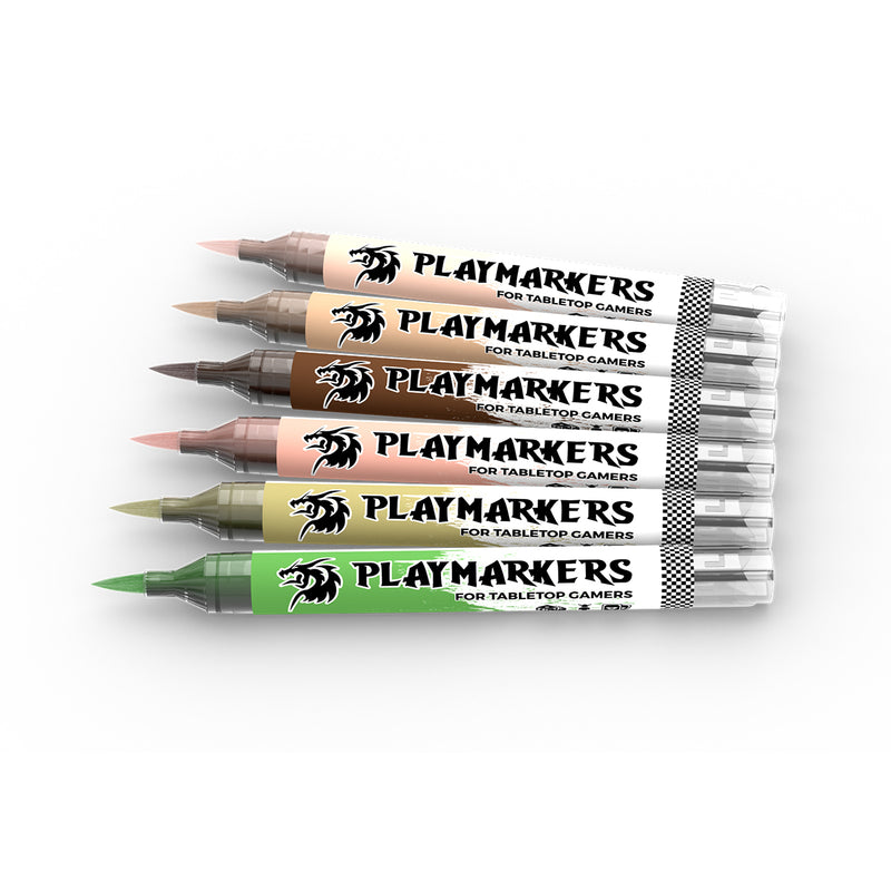 AK Interactive: Playmarkers Set - Skins & Flesh Tones (6 Units)