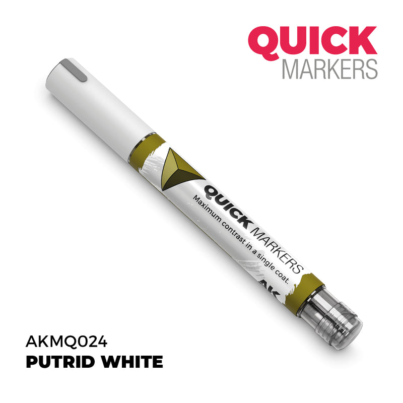 AK Interactive: Quick Markers - Putrid White