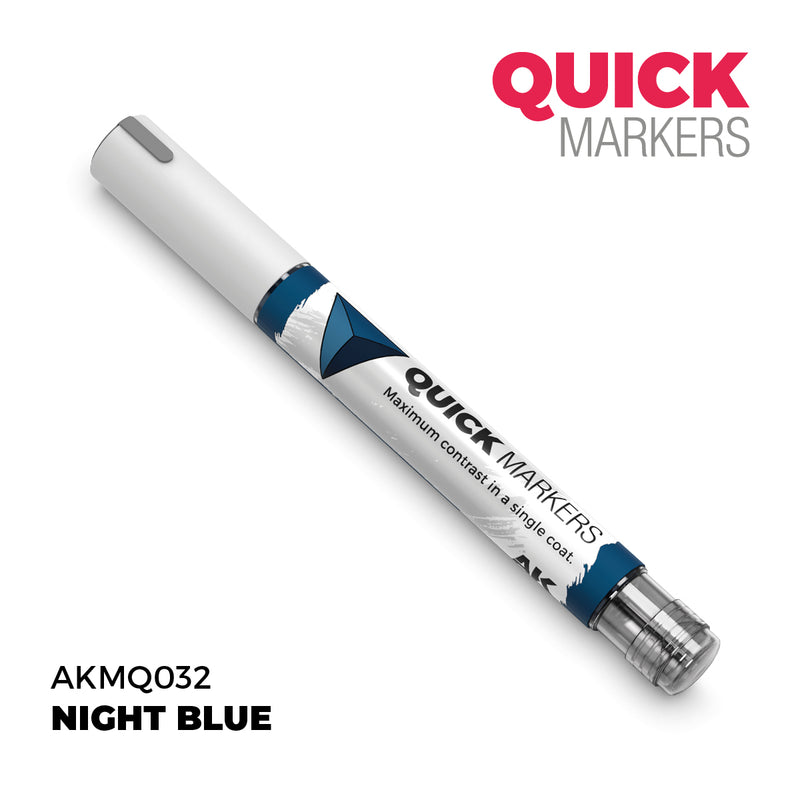 AK Interactive: Quick Markers - Night Blue