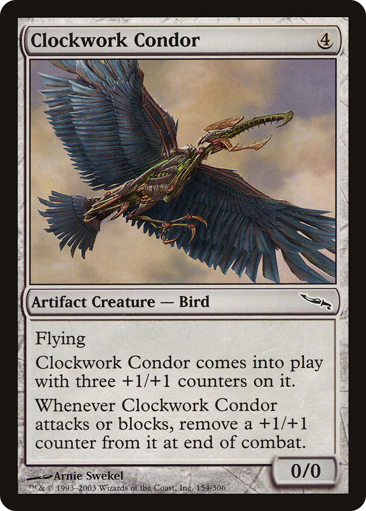 Clockwork Condor (MRD-154) [Mirrodin] Foil MTG Single Wizards of the Coast