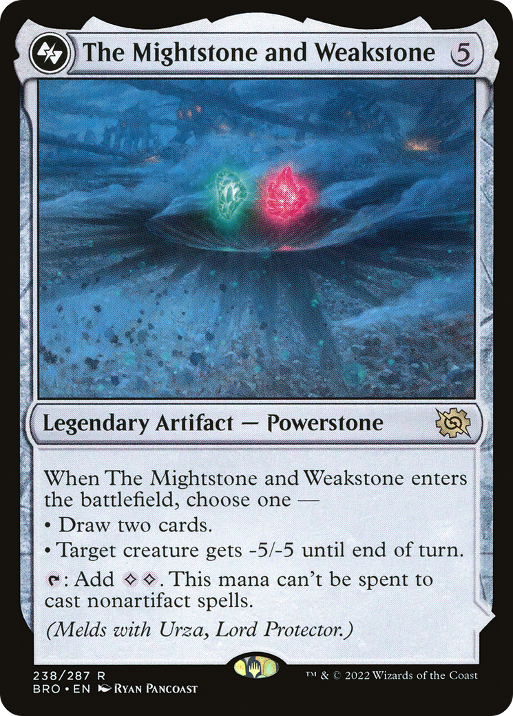 The Mightstone and Weakstone (BRO-238) [The Brothers' War] Foil MTG Single Wizards of the Coast