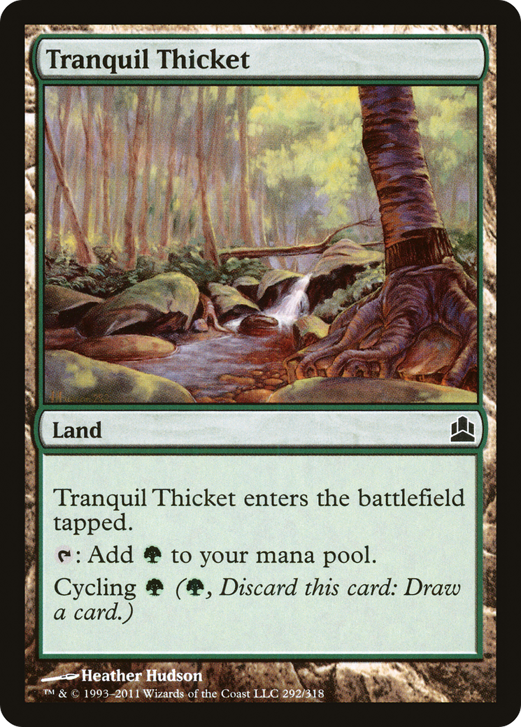 Tranquil Thicket [Commander 2011] MTG Single Magic: The Gathering   