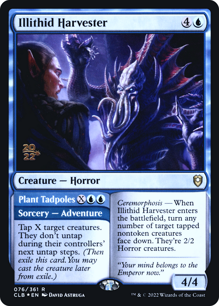 Illithid Harvester (PRE-076) [Battle for Baldur's Gate Promos] Foil MTG Single Wizards of the Coast