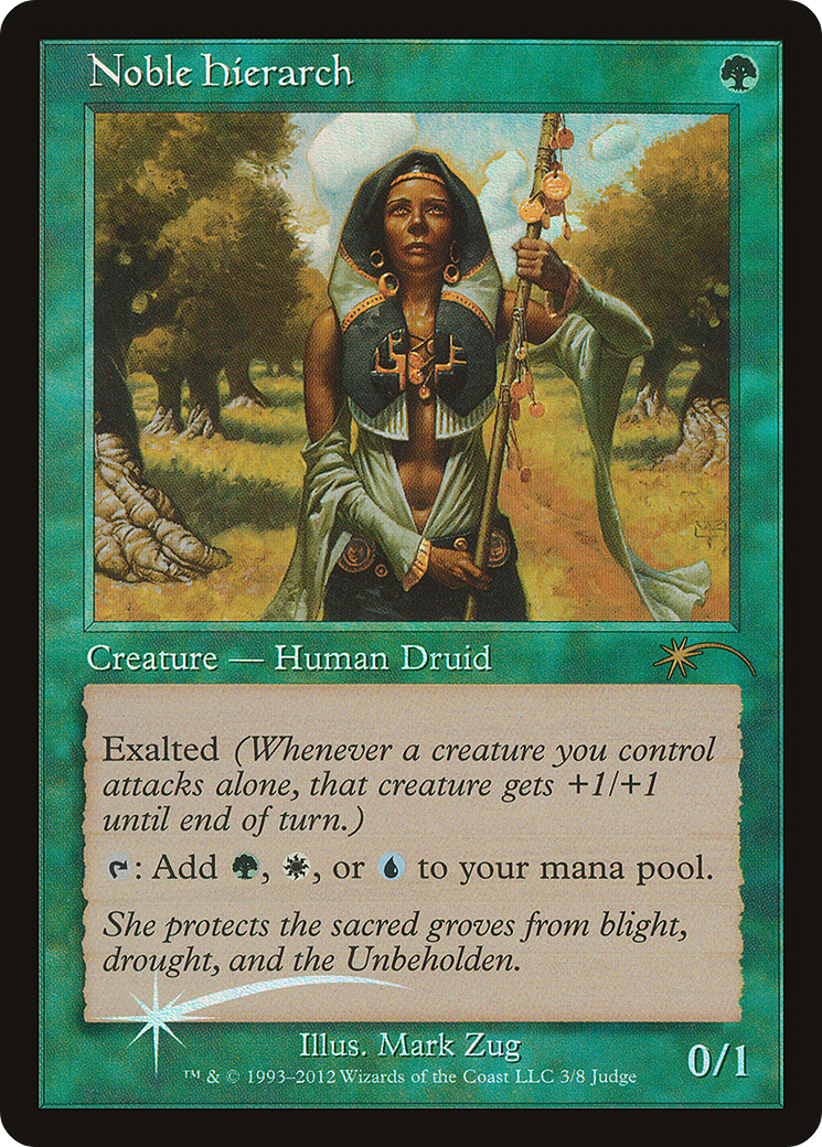 Noble Hierarch (JDG-003) [Misc] Judge Gift Cards 2012 Foil MTG Single Wizards of the Coast