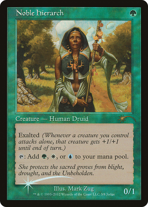 Noble Hierarch (JDG-003) [Misc] Judge Gift Cards 2012 Foil MTG Single Wizards of the Coast