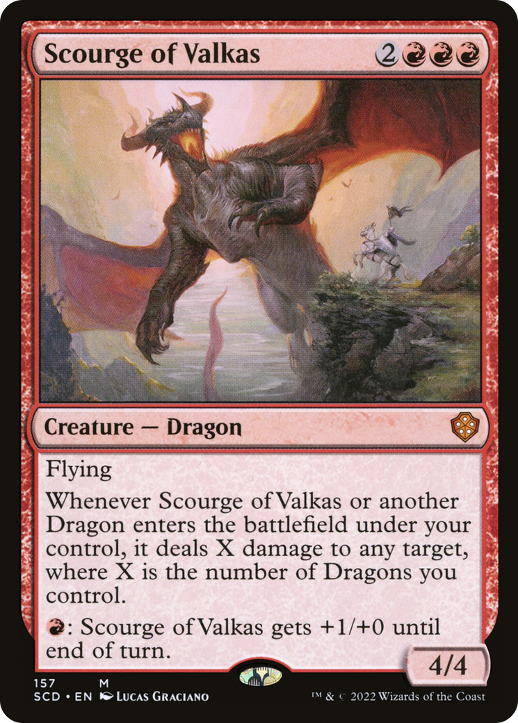 Scourge of Valkas (SCD-157) [Starter Commander Decks] MTG Single Wizards of the Coast