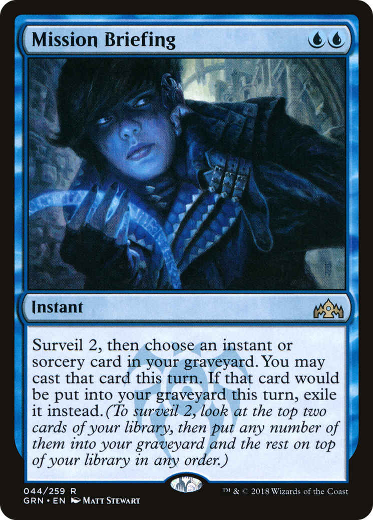 Mission Briefing (GRN-044) [Guilds of Ravnica] Foil MTG Single Wizards of the Coast