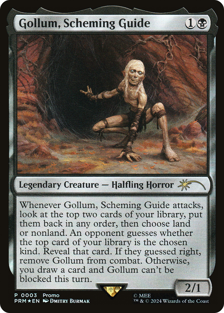 Gollum, Scheming Guide (UMP-003) [Tales of Middle-earth Deluxe Commander Kit] Foil MTG Single Wizards of the Coast