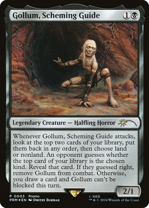 Gollum, Scheming Guide (UMP-003) [Tales of Middle-earth Deluxe Commander Kit] Foil MTG Single Wizards of the Coast