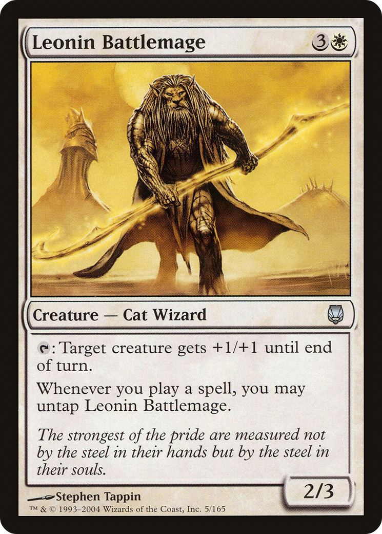 Leonin Battlemage (DST-005) [Darksteel] MTG Single Wizards of the Coast