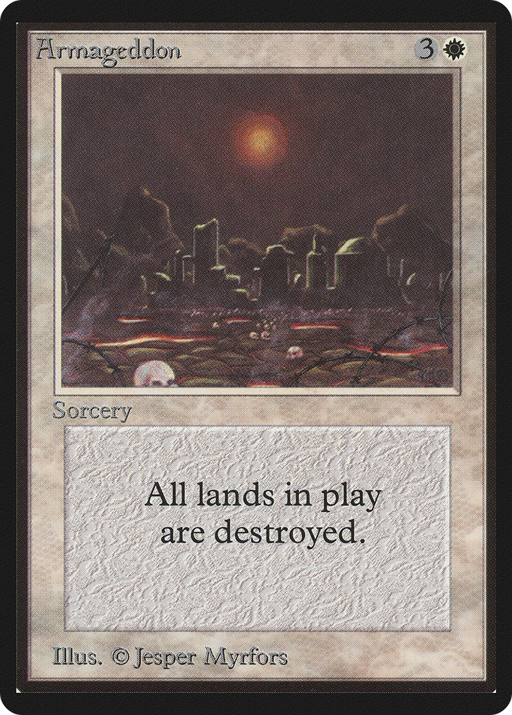 Armageddon (LEB-) [Oldschool] Limited Edition Beta MTG Single Wizards of the Coast