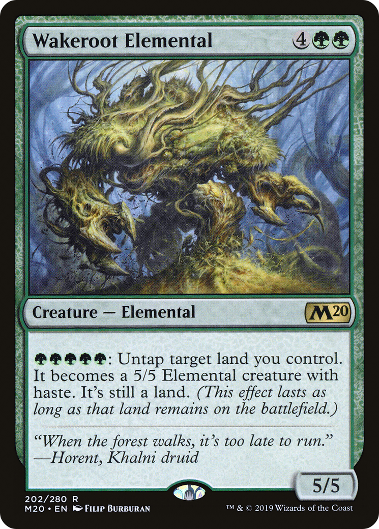 Wakeroot Elemental (M20-202) [Core Set 2020] MTG Single Wizards of the Coast