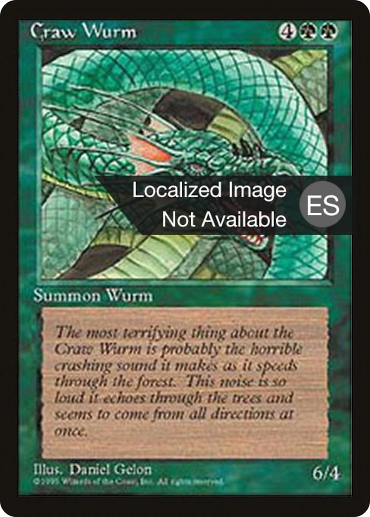 Craw Wurm (4BB-238) [Fourth Edition Foreign Black Border] MTG Single Wizards of the Coast